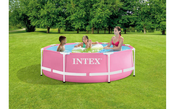 Intex Pink Metal Frame Zwembad 244 X 76 Cm - Met Filterpomp