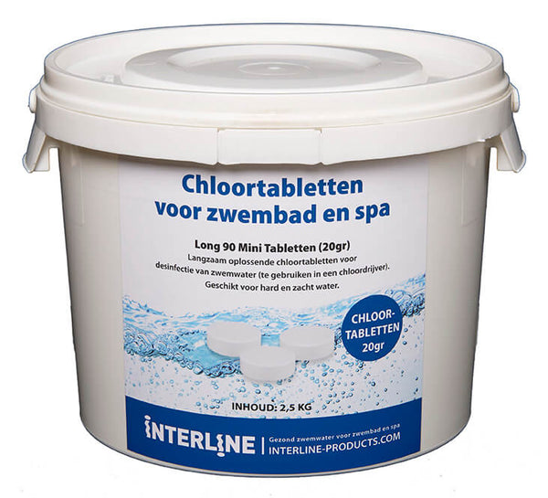 Interline Chloortabletten - Long90 20Gram/2,5Kg